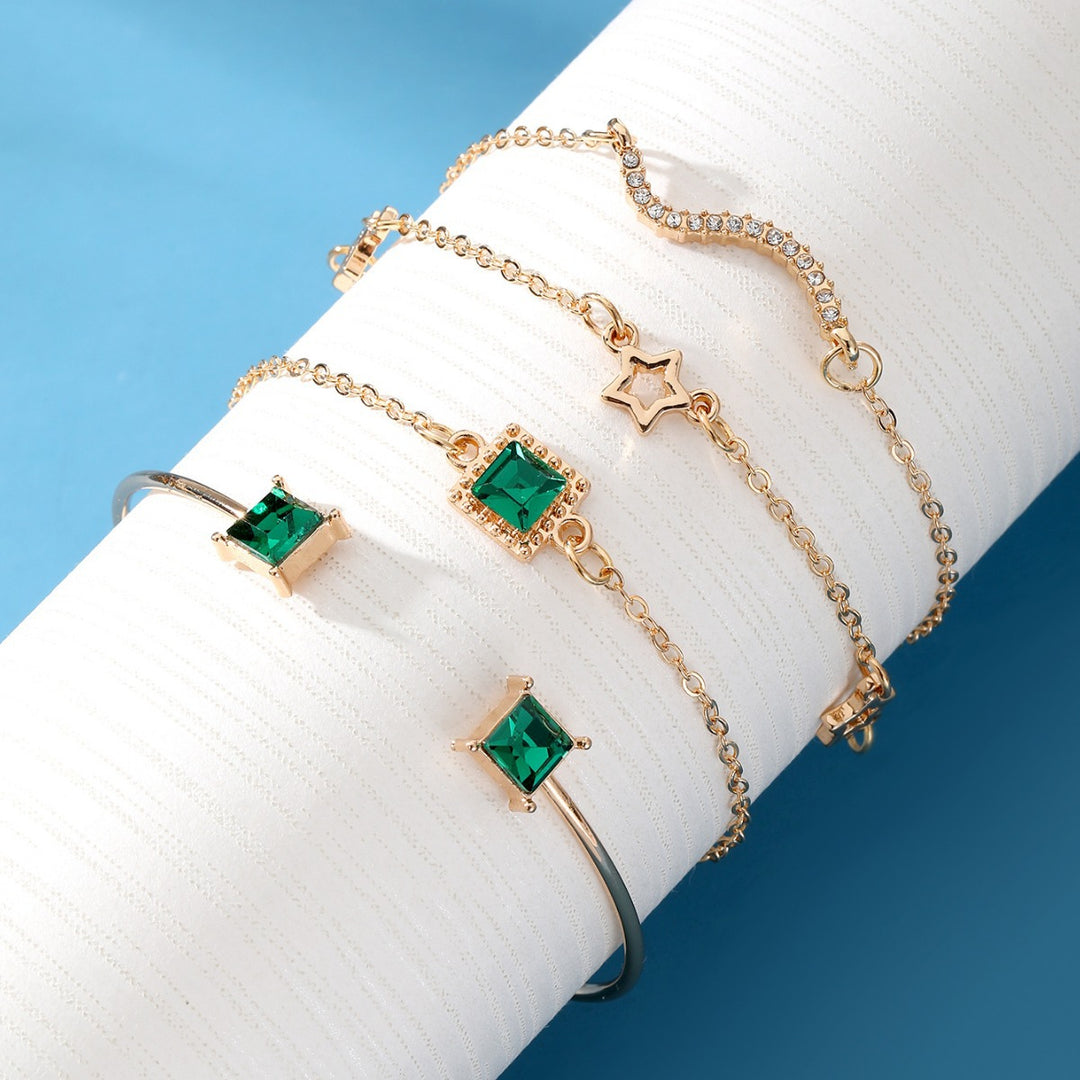 Bracelet en diamant Emerald Square