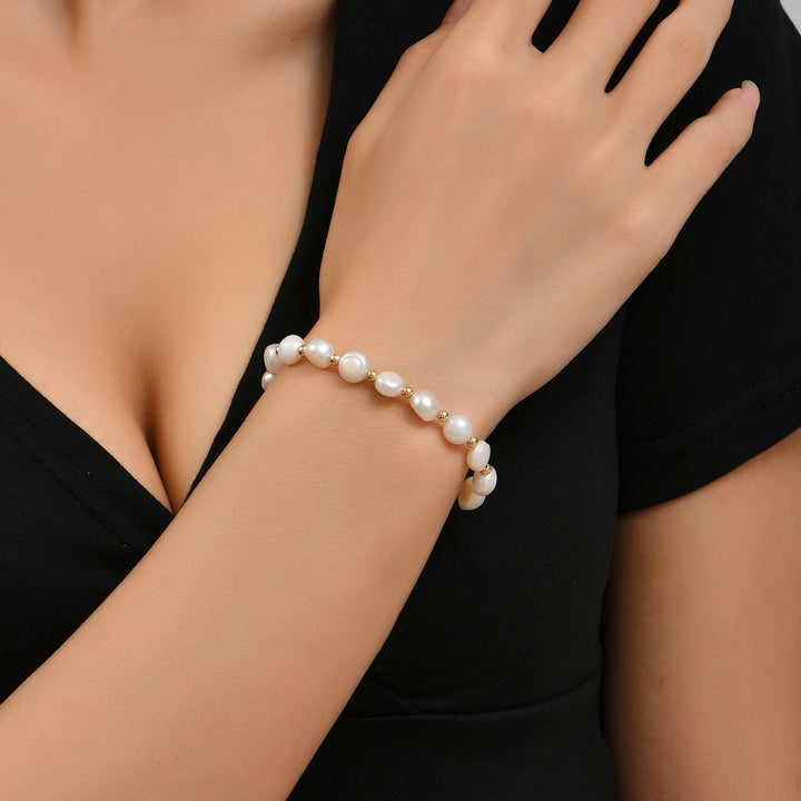 Süßwasserperle kleiner Perle Pull Armband Frauen Retro