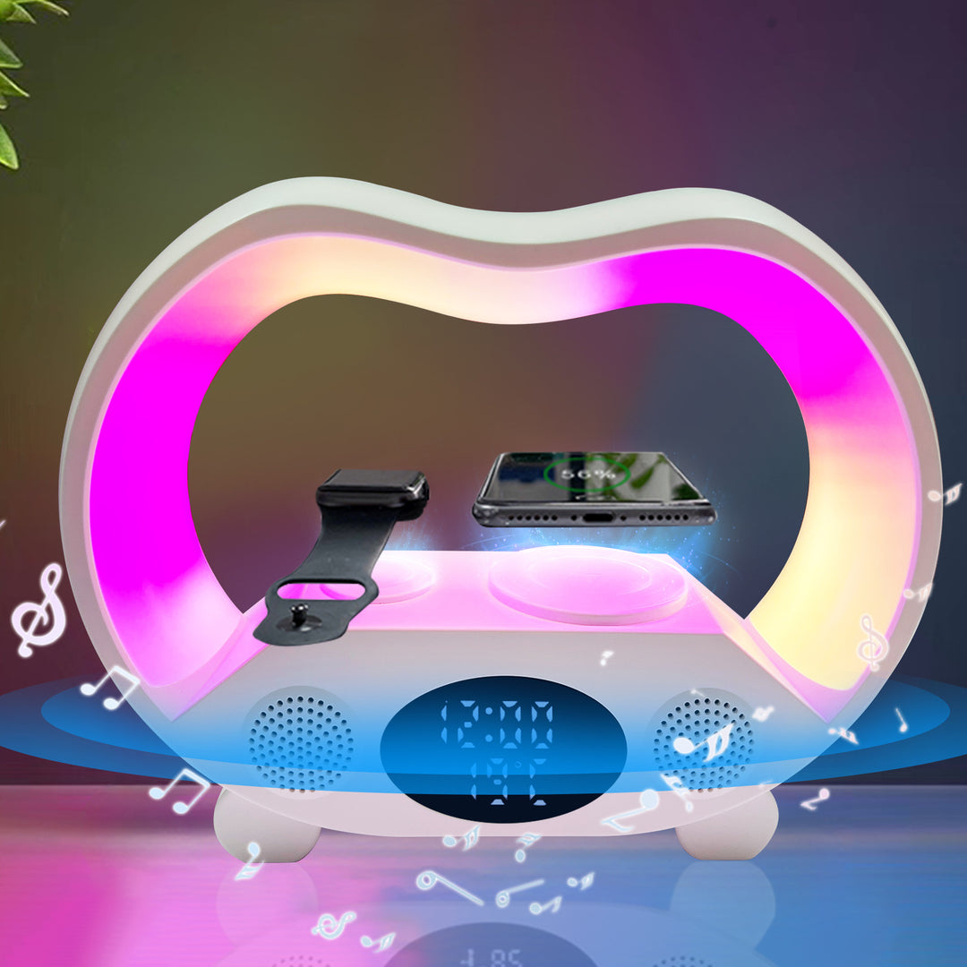 Six-in-one Smart Remote Control Bluetooth Ambience Light Multi-function Wireless Charger
