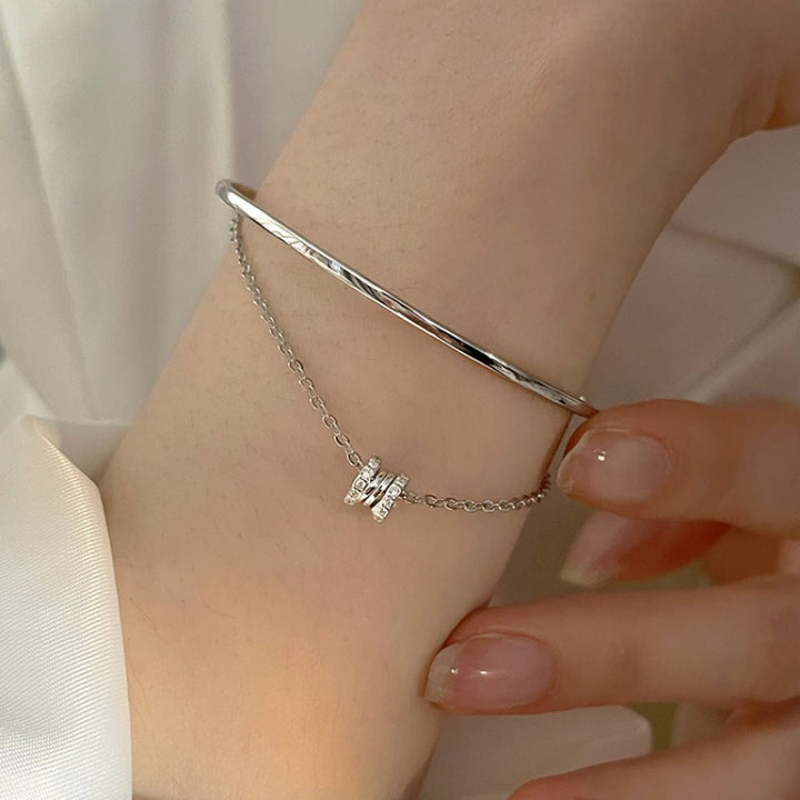 Bracelet double couche simple mode féminine