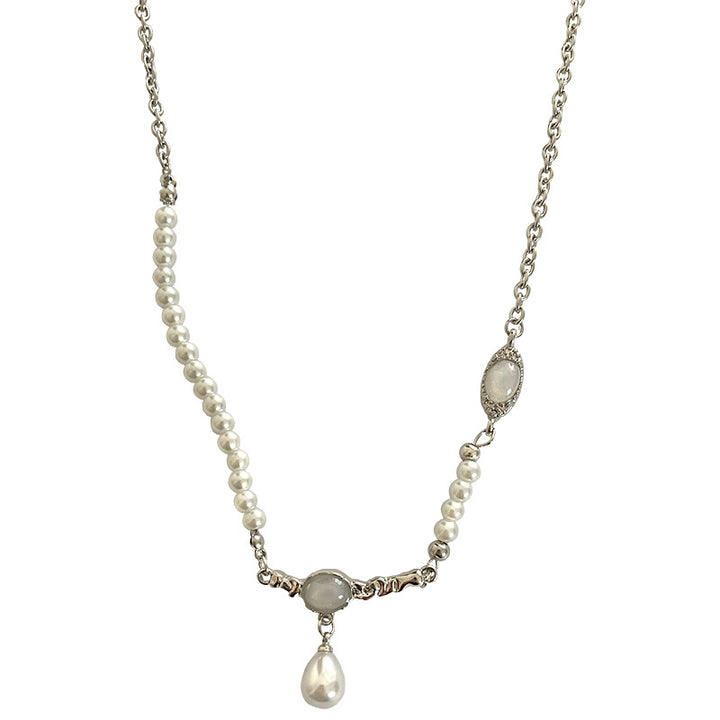 Special-interest Design Water Drop Pearl Pendant Necklace