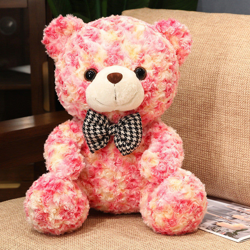 Día de San Valentín Lindo Rose Little Bear Doll Salled Small Teddy Bear Doll Ragdoll Plush Toy