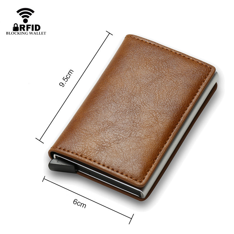 Creditcardhouder Smart Minimalistische portemonnee Pocket Men Women Slim Cardholder Bank Secure CreditCard Case