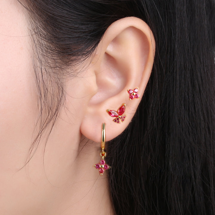 Fashion Diamond-embedded Wear Earring Set