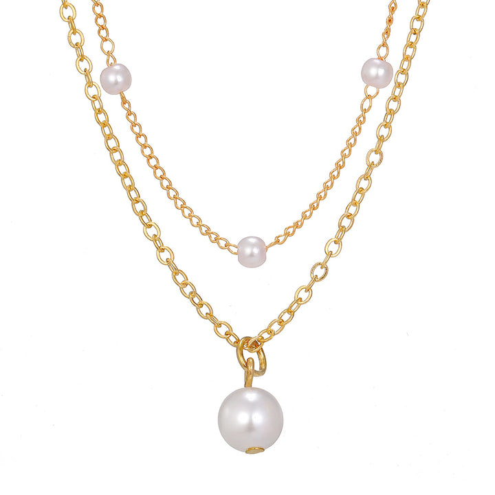 Joya de moda Pearl Tassel Parder Parder Collar de oro Collar Pearl Pearl para mujeres