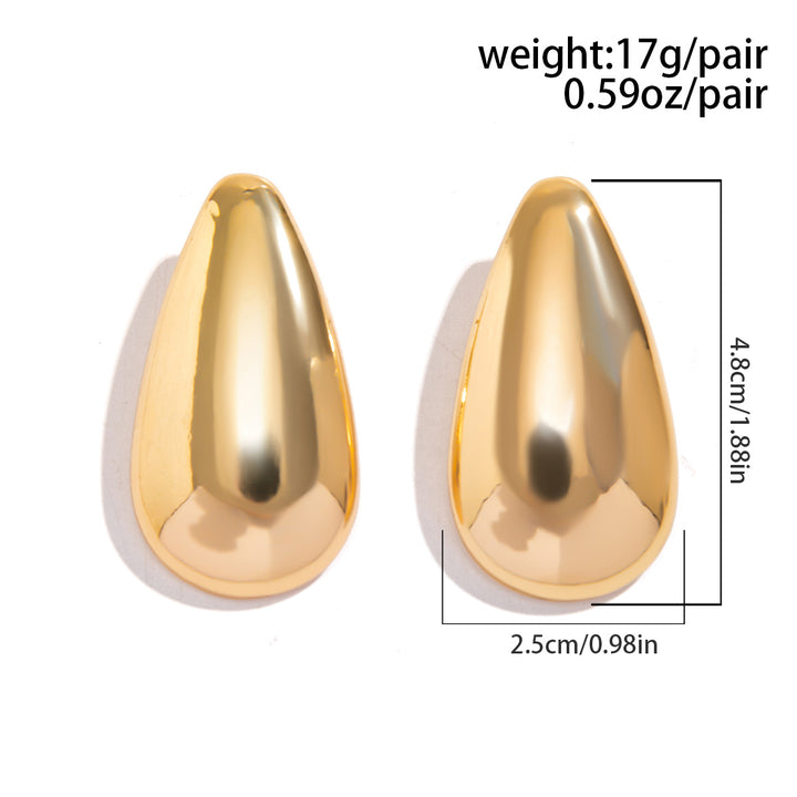 Design glänzender Wassertropfenschütze Ohrringe weiblich