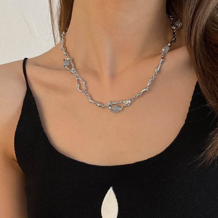 Нерегулярное ожерелье для женщин для женщин легкая роскошь