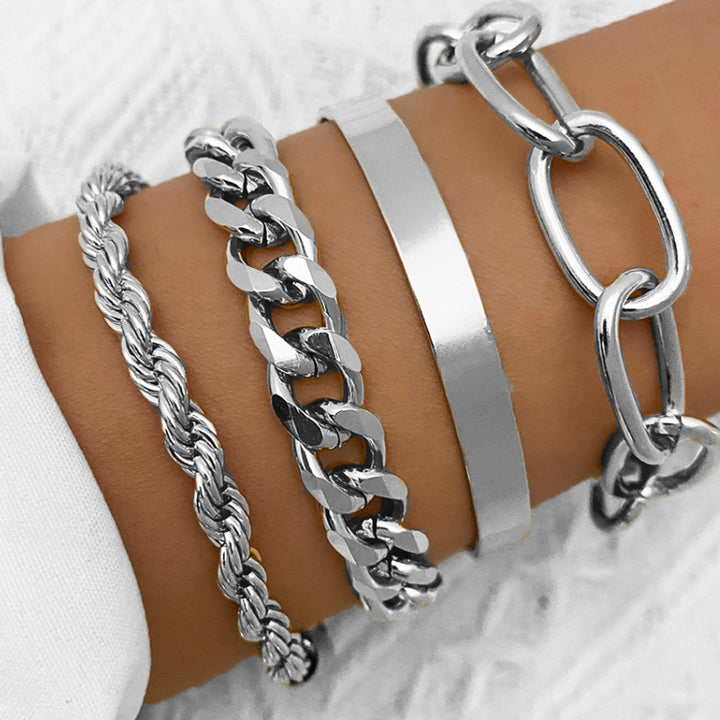 Fashion's Fashion Exagerated Bracciale Punk Bracciale Noodles Bracciale Suit