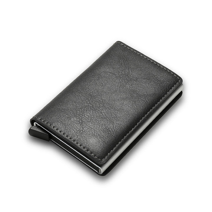 Kredittkortinnehaver Smart minimalistisk lommebok Pocket Men Women Slim Cardholder Bank Secure CreditCard Case