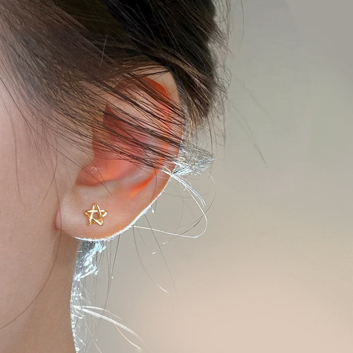 Silver Stud Earrings For Women Special-interest Design