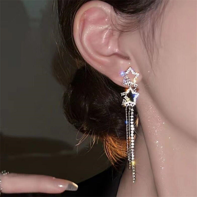 Xingx Wassertropfen Quasten Ohrringe Ohrringe Einfach