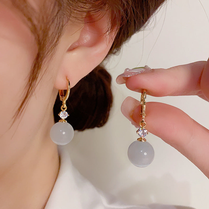 Künstlerische Mode Opal -Ohr -Clip -Nischen -Design süß Advanced
