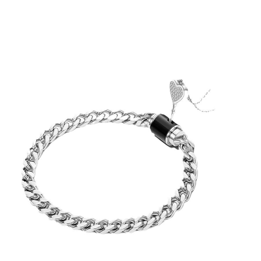 One Lock Love Little Lock Bracelet For Couple Necklace