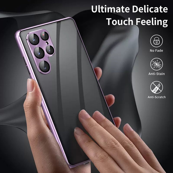 Toepasselijk op S24ultra Peep-Proof Magnetic Mirror Universal Magnetic King Phone Case