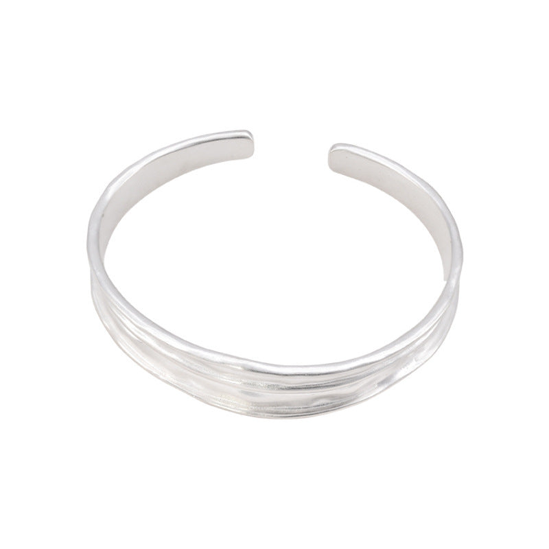 Textura fosca Bracelete pesada feminino nicho aberto