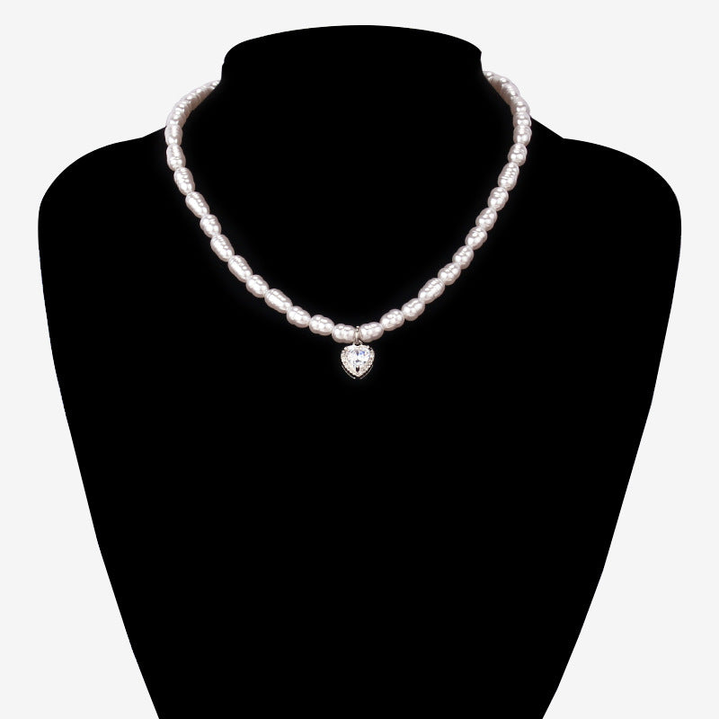 Retro Vacation Internet Celebrity Same Irregular Shaped Baroque Pearl Bracelet Necklace