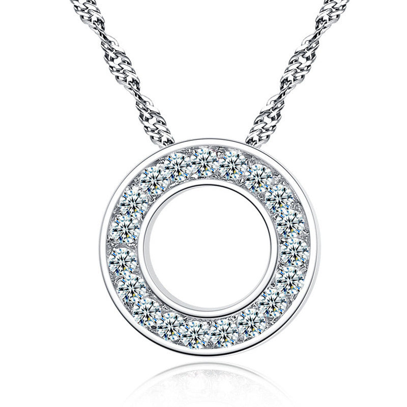 Микро инкрустированное циркон геометрическое кольцо кольцо женское ожерелье женское
