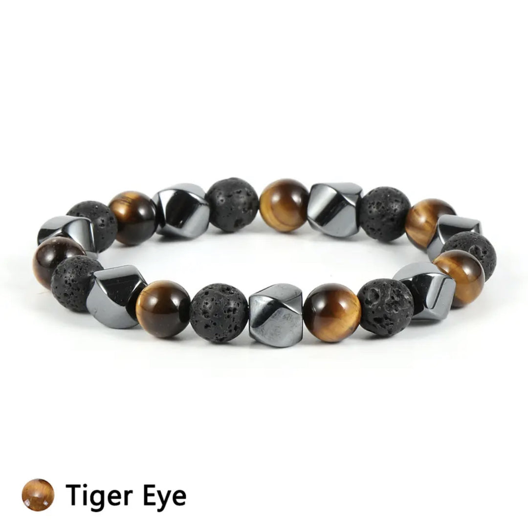 Natural Tigereye Volcanic Stone Bracelet