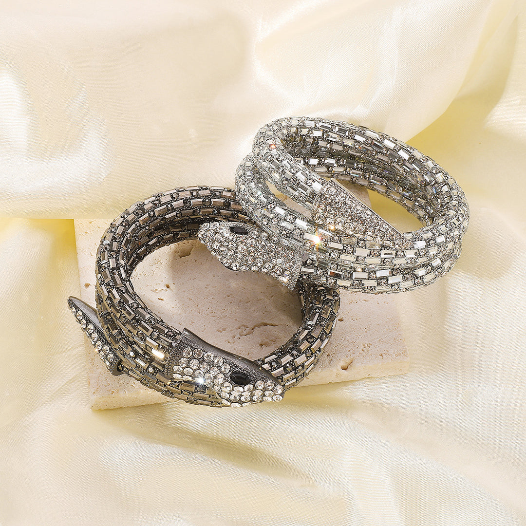 Splendid Diamond Snake-shaped Fashion Bracelet Creative