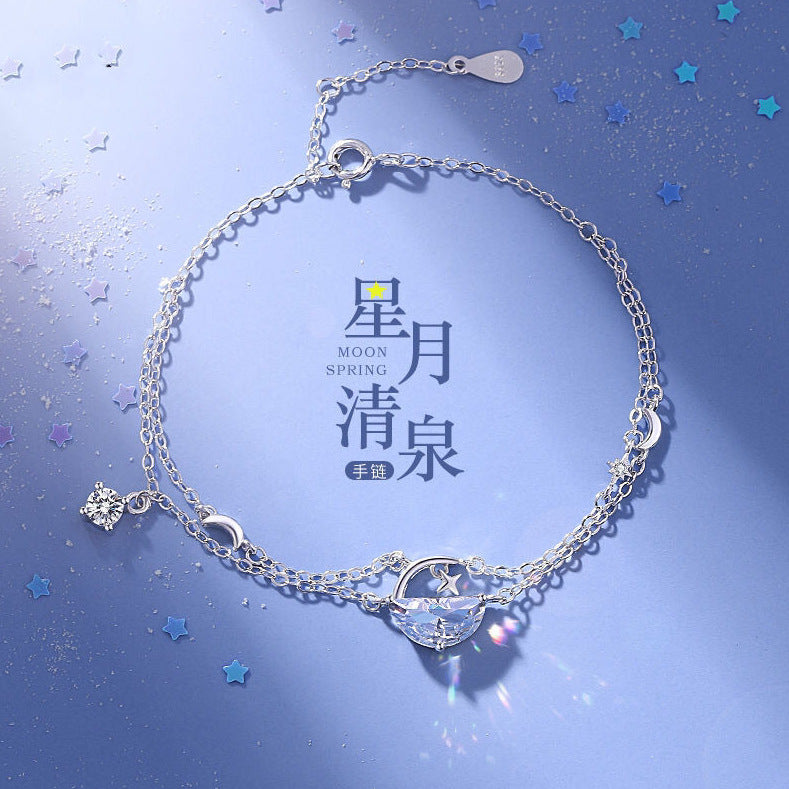 Xingyue Qingquan Bracelet Female Double-layer Fashion Moon