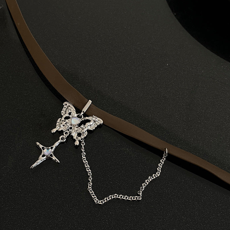 Maillard Butterfly Cross Pendant Necklace