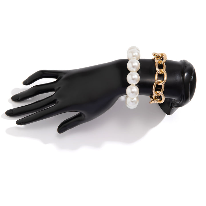 Exaggerated Big Round Bead Pearl Bracelet