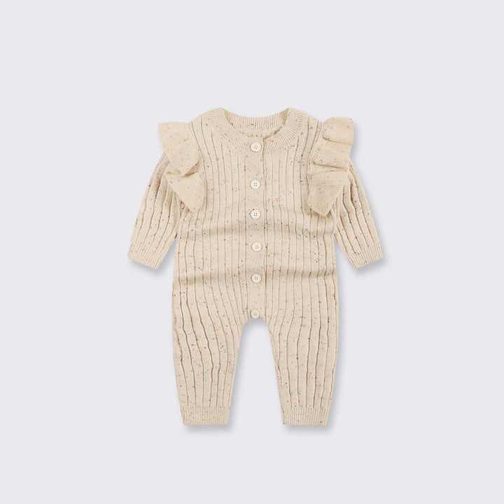 赤ちゃんの秋の服ジャンプスーツニット