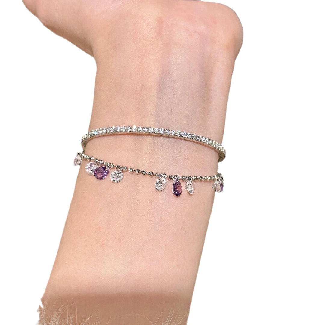 Bracelet de rivière étoile en argent sterling pour femmes Simple