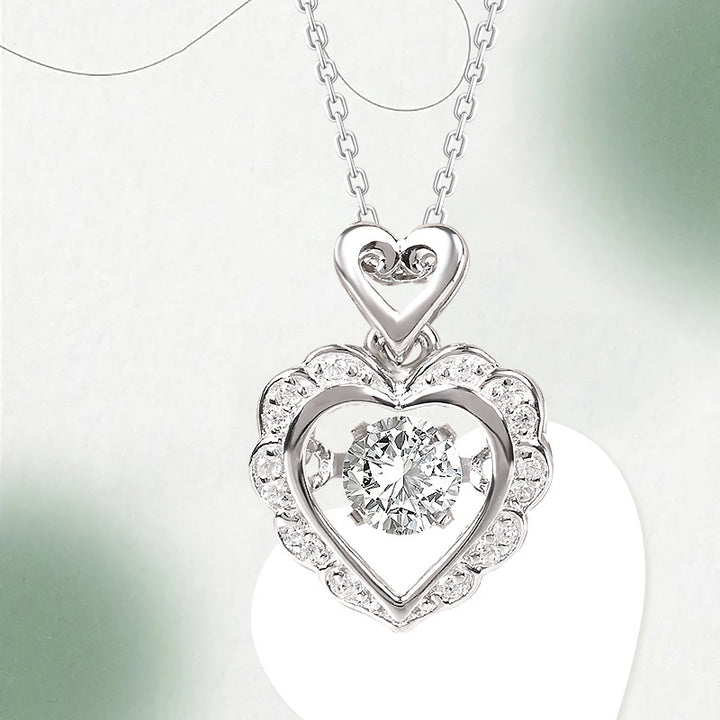 S925 Sterling Silver Loving Heart Ketting Dames All-match high-end mode
