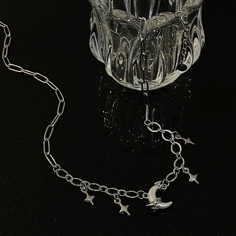 Spezialinteresse Design Asterismus Mond Halskette für Frauen