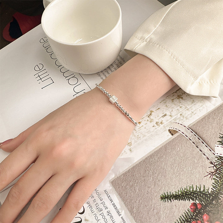 Mode Silver Square Bracelet voor vrouwen