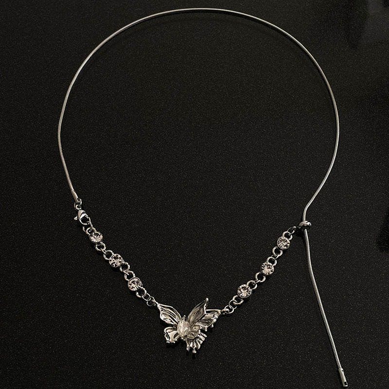 Butterfly Collier de trasse de diamant brillant