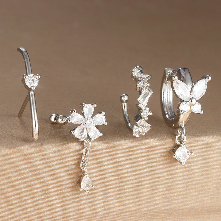 Cute Fashion Flower Tassel Ear Ring