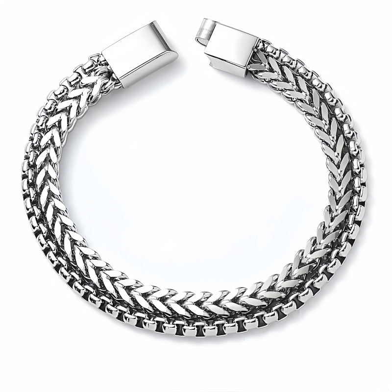 Trendy Stainless Steel Bracelet Men's Trendy Design