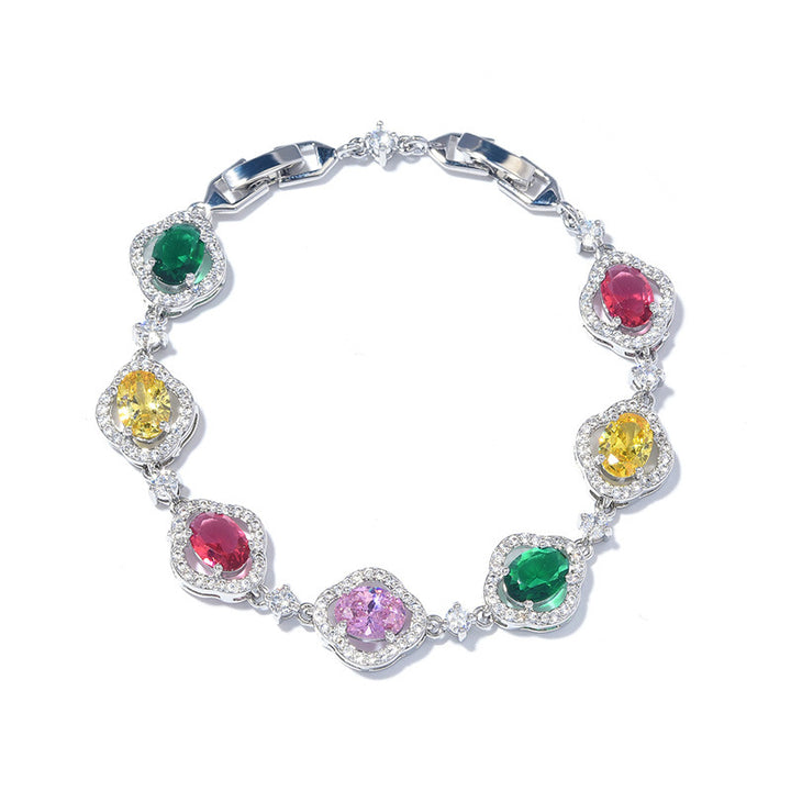 Women's Colorful Zircon Bracelet