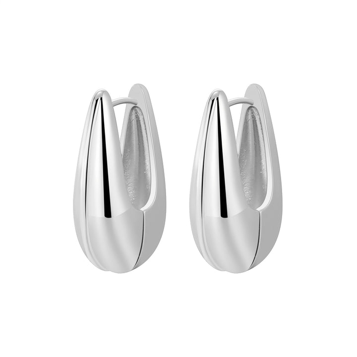 Earrings Women's Retro Cold Simple Large Water Drop Glossy