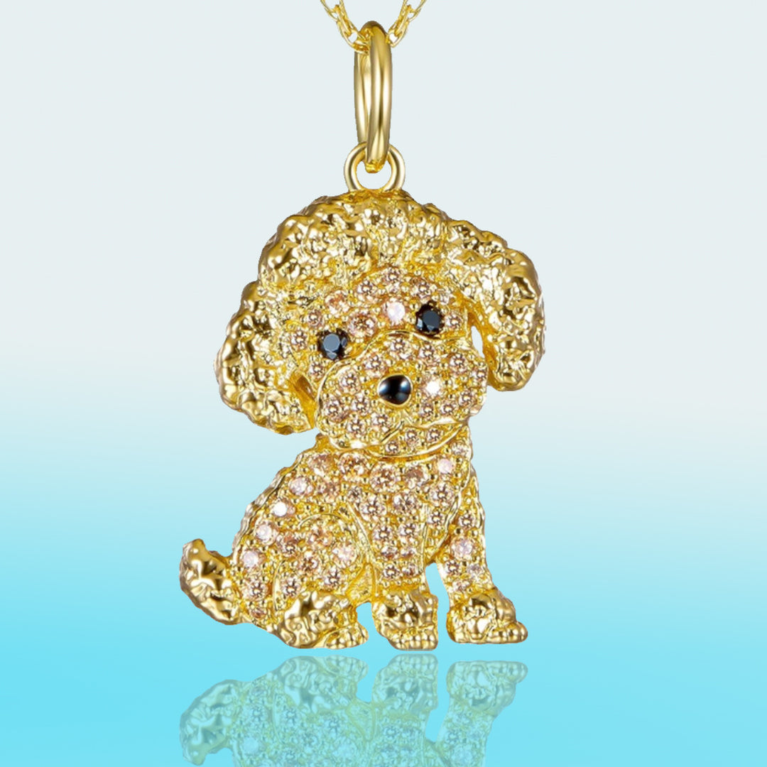 Pet Poodle Necklace Pendant Fashion