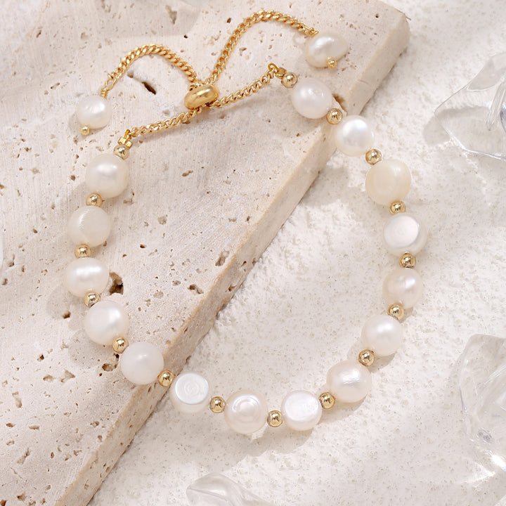 Freshwater Pearl Small Pearl Pull Bracelet Women's Retro