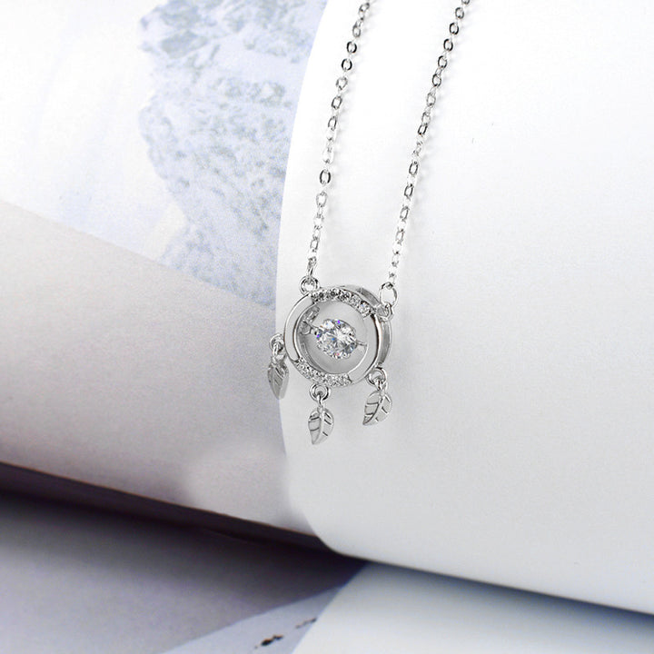 S925 Серебряный серебряный серебряный ожерелье для сновидений Женская мода женская мода