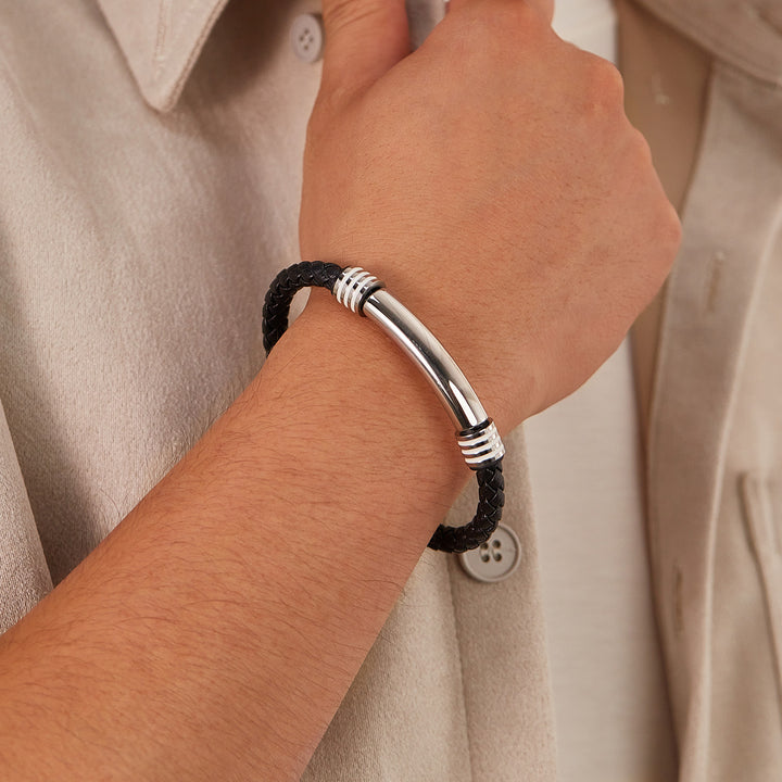 Fashion Simple Men's Leather Bracelet