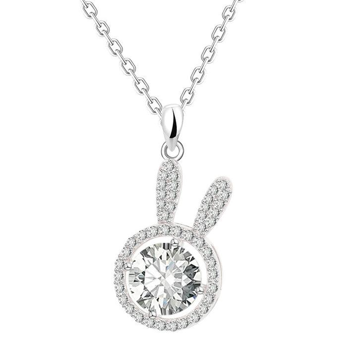 Ожерелье для кролика женское серебро 925