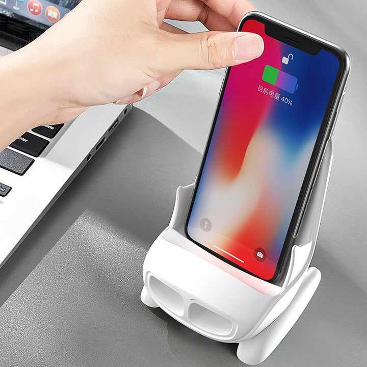 15W Desktop Vertical Wireless Fast Charging Charger