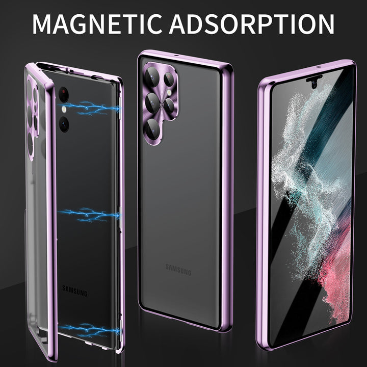 Toepasselijk op S24ultra Peep-Proof Magnetic Mirror Universal Magnetic King Phone Case