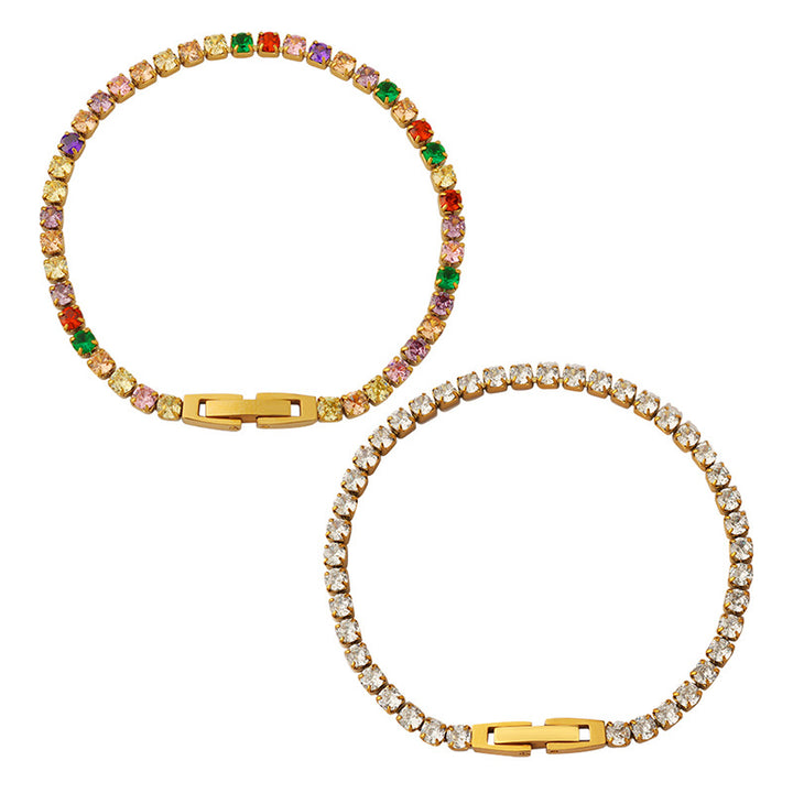 Popular Light Luxury Non-fading Rhinestone Zircon Bracelet
