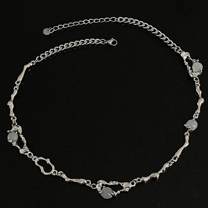 Irregular Pin Necklace For Women Light Luxury