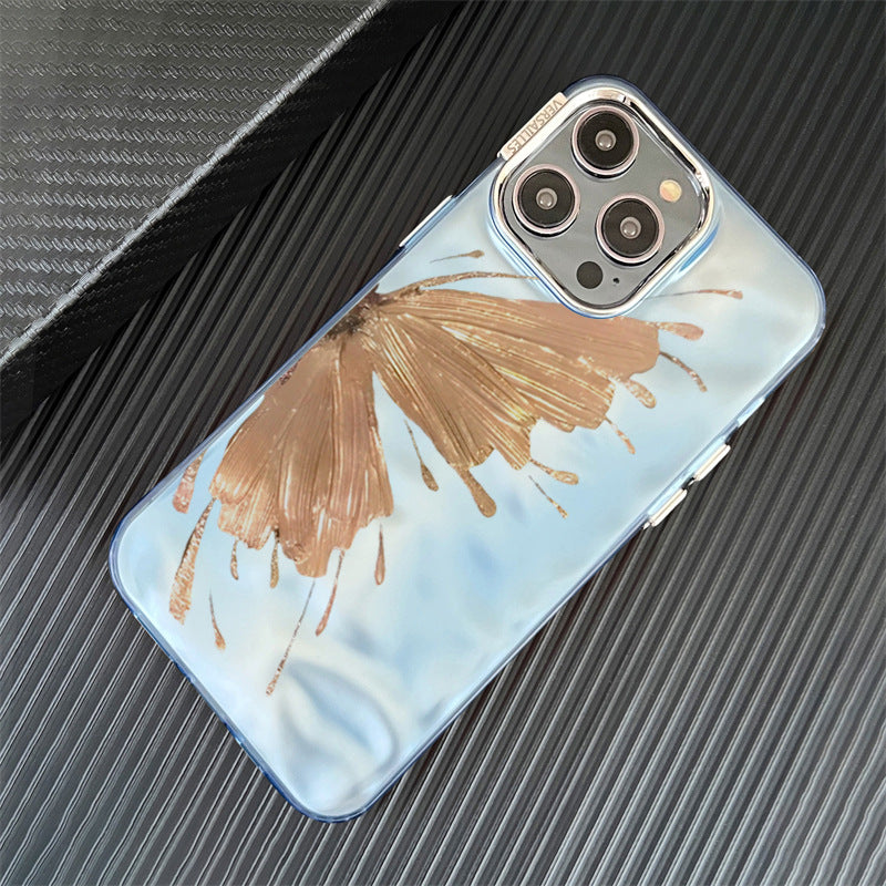 Electroplated Butterfly Pattern Phone Case Protective Cover