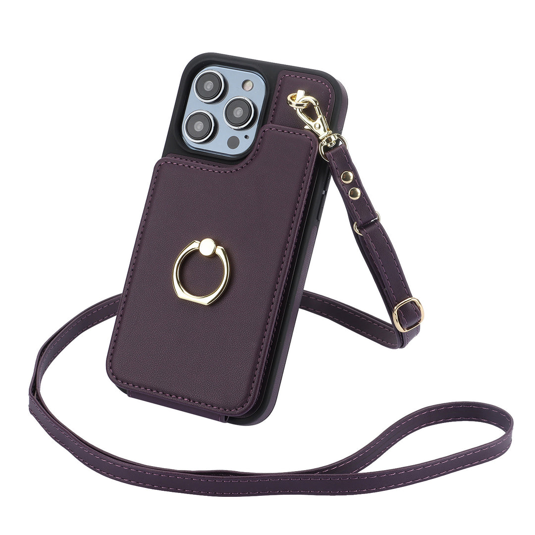 Crossbody orgel met ring telefoonhoes