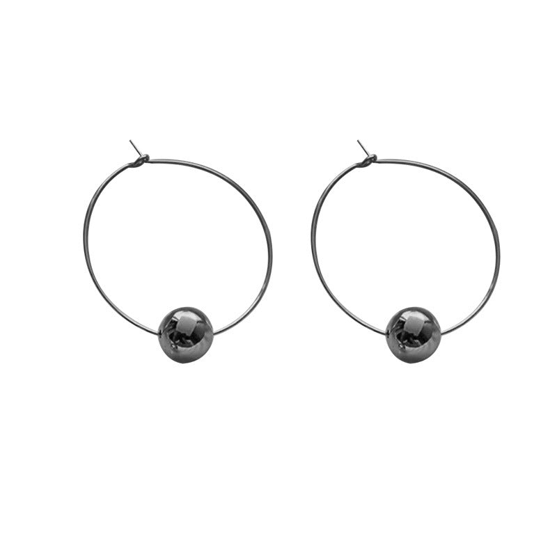 Minimalism Ear Hook Nisch Glossy Ball