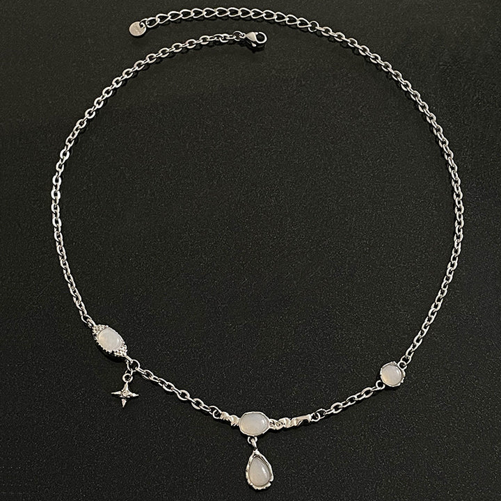 High-grade Water Drop Asterism Pendant Necklace