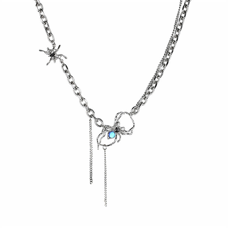 Sweet Cool Personality Spider Tassel Necklace For Women